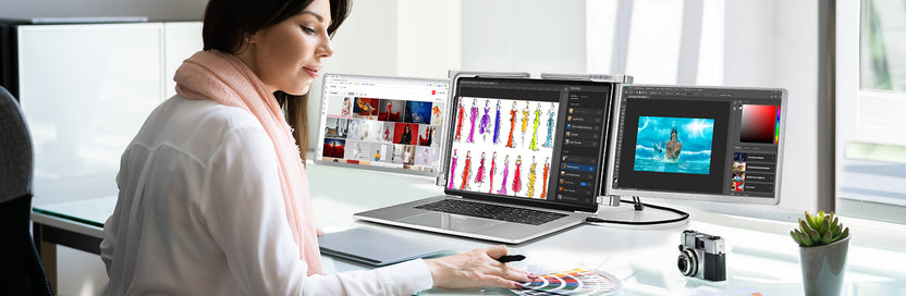FQQ | Tri Screen & Monitor Extenders for Your Laptop