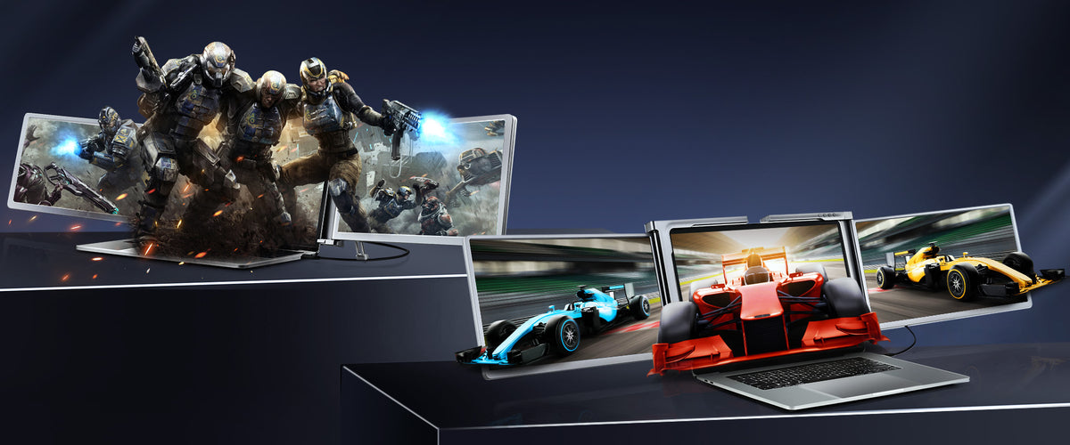 FQQ | Tri Screen & Monitor Extenders for Your Laptop