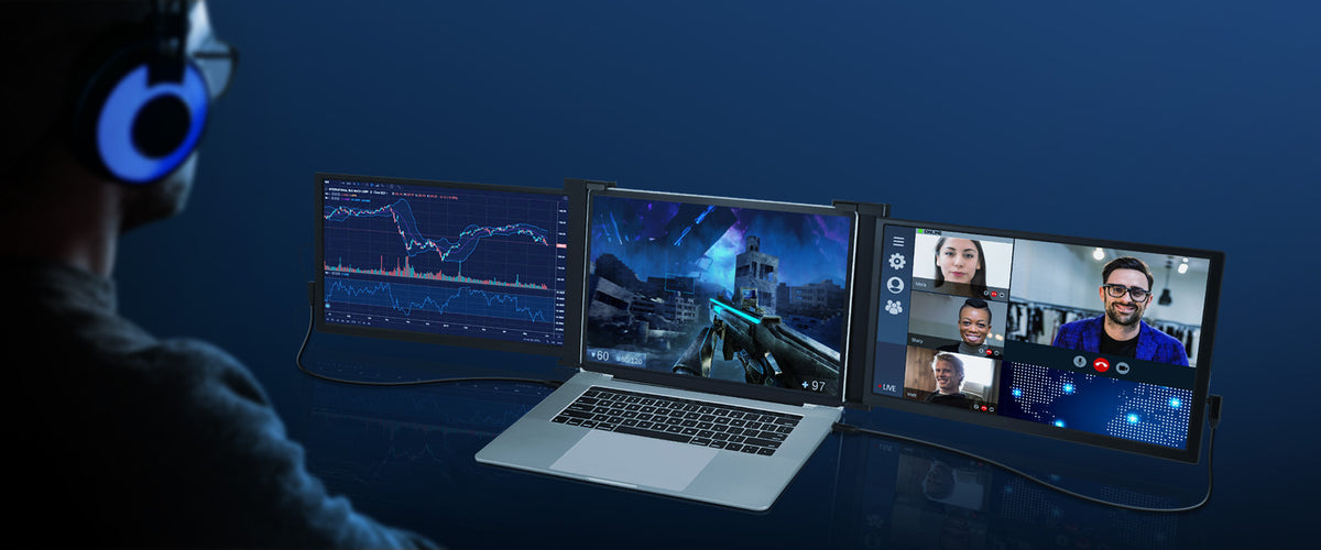 FQQ | Tri Screen & Monitor Extenders for Your Laptop