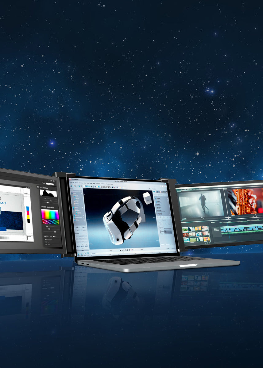 FQQ | Tri Screen & Monitor Extenders for Your Laptop