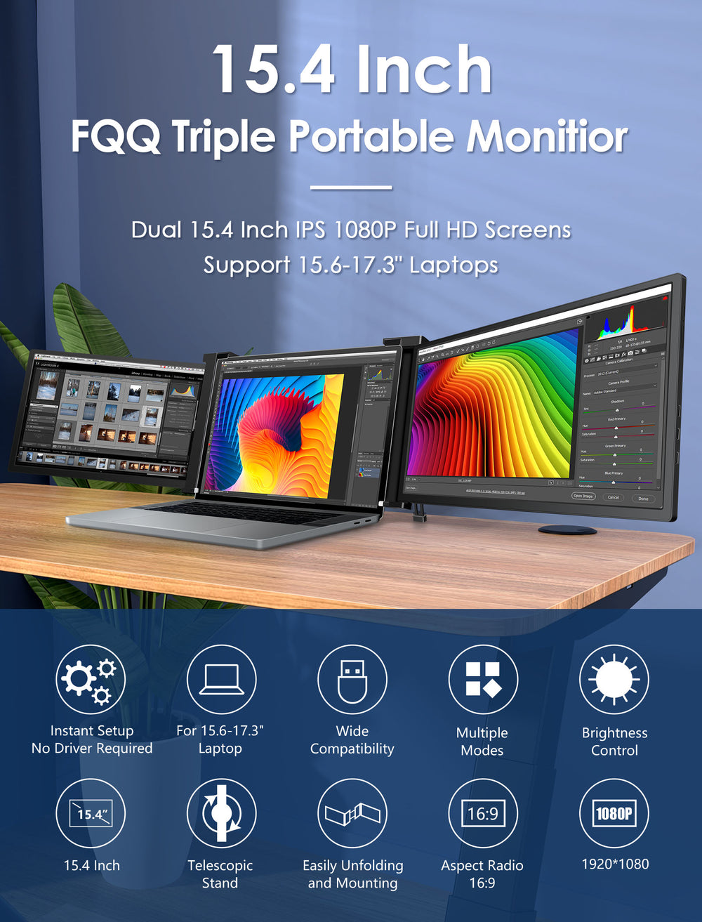 Laptop Screen Extenders & Portable Triple Monitors | FQQ